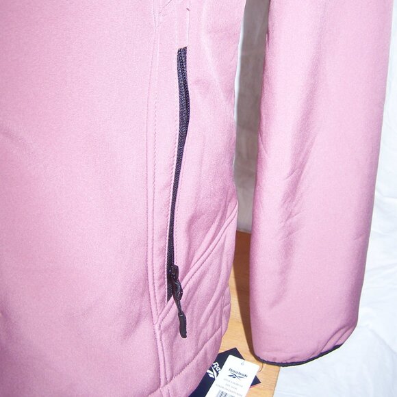Reebok NWT Outerwear Fleece-Lined Jacket - Dusty Rose Sz S - Picture 9 of 15